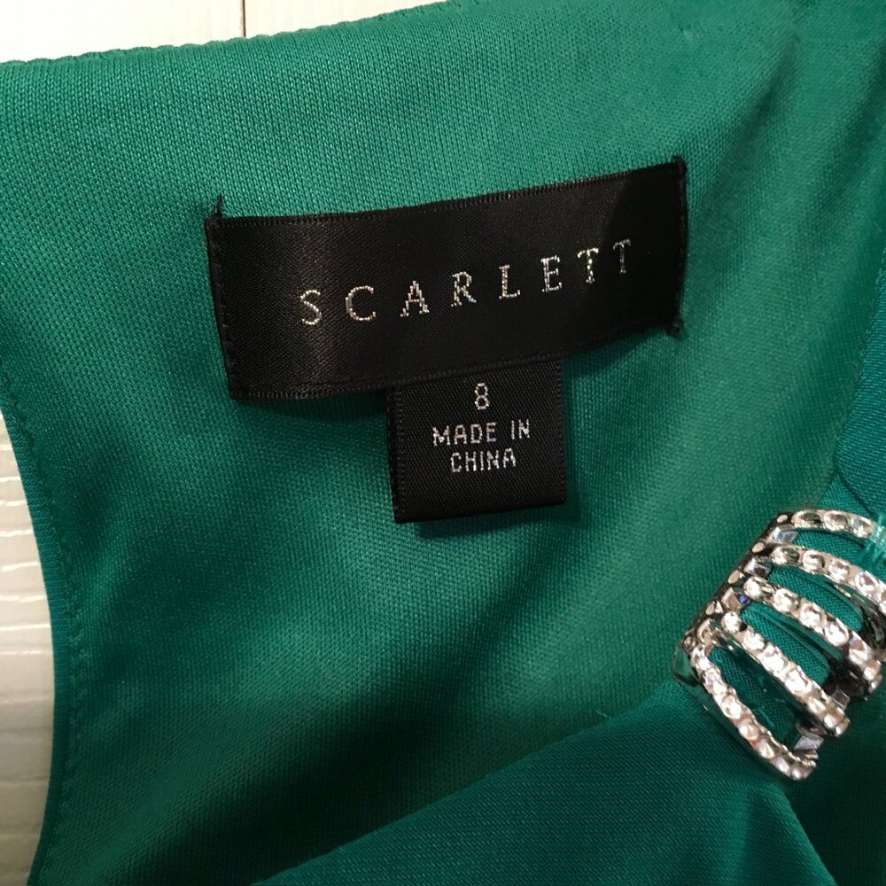 Scarlett Emerald Green Sheath Dress - Picture 7 of 9